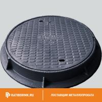 Люк чугунный канализационный средний тип "С" В125