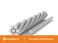 Канат стальной 20,5 мм ГОСТ 3077-80 ЛК-О 6х19(1+9+9)+1