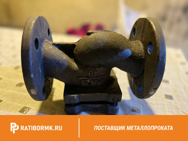 Клапан обратный подъемный чугунный фланцевый Ду-40 Ру-25 16кч9п Луидор