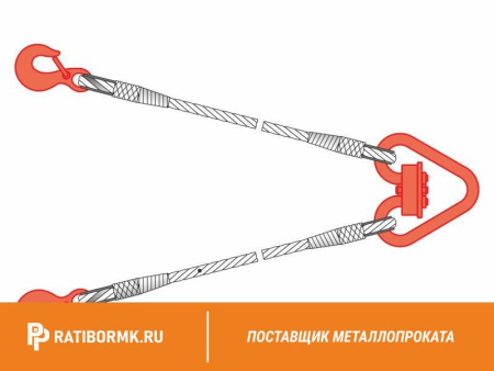Строп канатный 2СК 10т D=30,5мм L=9м ГОСТ 25573-82
